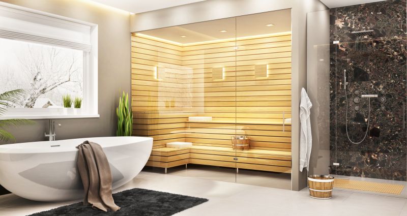Spa-Style Shower with Bench